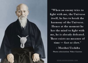 Ueshiba image and quote